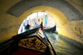 Gondola ride in Venice , Italy