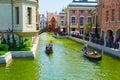 The gondola in river Royalty Free Stock Photo