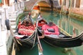 Gondola Service on the canal in Venice, Royalty Free Stock Photo