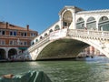 Gondola tour: Ponte di Rialto, Venice , Italy Royalty Free Stock Photo