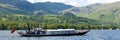 Gondola steam boat on Coniston water Lake District England