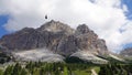 Gondola to Piccolo Lagazuoi at Passo di Falzarego, Dolomites, Italy