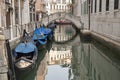 The gondola, typical boat of the city of Venice.