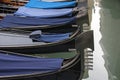 The gondola, typical boat of the city of Venice.