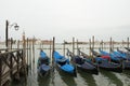 The gondola, typical boat of the city of Venice.