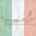 Gondola. Vector illustration decorative design Royalty Free Stock Photo