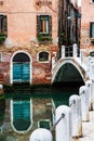 Gondolas along the Grand Canal, Venice Italy, Europe Royalty Free Stock Photo