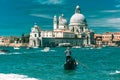 Gondolas on Canal Grande in Venice, Italy Royalty Free Stock Photo