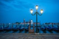 Gondolas docked on the grand Canal in Venice, Italy Royalty Free Stock Photo