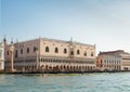Gondolas and Doge palace, Venice, Italy Royalty Free Stock Photo