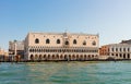 Gondolas and Doge palace, Venice, Italy Royalty Free Stock Photo