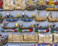 Gondolas Landmarks Magnets Venice Italy Royalty Free Stock Photo