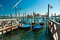 Gondolas in Venice Royalty Free Stock Photo