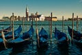 Gondolas in Venice Royalty Free Stock Photo