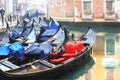 Gondolas of Venice, Italy Royalty Free Stock Photo