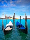 Gondolas in Venice Royalty Free Stock Photo