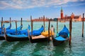 Gondolas in Venice Royalty Free Stock Photo