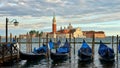 Gondolas in Venice. Royalty Free Stock Photo