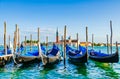 Gondolas in Venice Italy