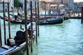 Gondolas in Venice Italy