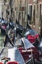 The gondolas in Venice Royalty Free Stock Photo