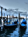 Gondolas in Venice Royalty Free Stock Photo