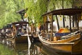 Gondolas in Zhouzhuang China Royalty Free Stock Photo