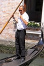 Gondolier in a gondola