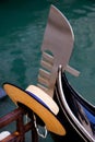 A gondoliers Hat and Gondola Royalty Free Stock Photo