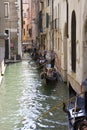 Gondoliers at work in Venice Italy