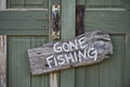 Gone Fishing. Royalty Free Stock Photo