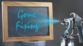 Gone Fishing Sign. Royalty Free Stock Photo