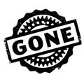 Gone rubber stamp