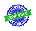 GONE VIRAL Bicolor Clean Rosette Template for Stamp Seals