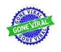 GONE VIRAL Bicolor Rosette Unclean Stamp