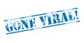 Gone viral blue stamp