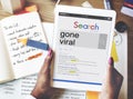 Gone Viral Online Marketing Sharing Concept