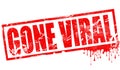 Gone viral in red ink stamp