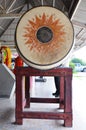 Gong in buddhist temple in Phan Thai Norasing Shrine Thailand