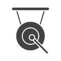 Gong icon vector image.