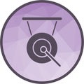 Gong icon vector image.