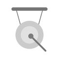Gong icon vector image.