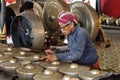 The Gong player Royalty Free Stock Photo