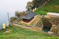 Gongsanseong fortress Manharu pavilion and pond in Gongju, Korea Royalty Free Stock Photo