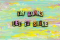 Gonna let shine happy choose success sunshine typography font