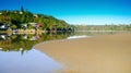 Gonubie river reflections on bright sunny day