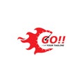 Goo !! speed faster icon illustration concept Royalty Free Stock Photo