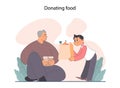 Good action or deed. Concept of support and kindness sharing