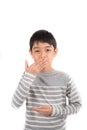 Good ASL Sign language communication Royalty Free Stock Photo