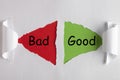 Good or Bad Concept Royalty Free Stock Photo